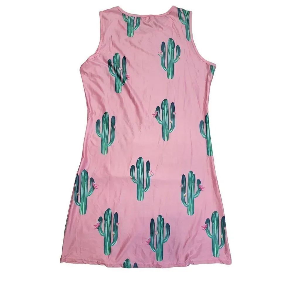 Boutique Satin Cactus Dress